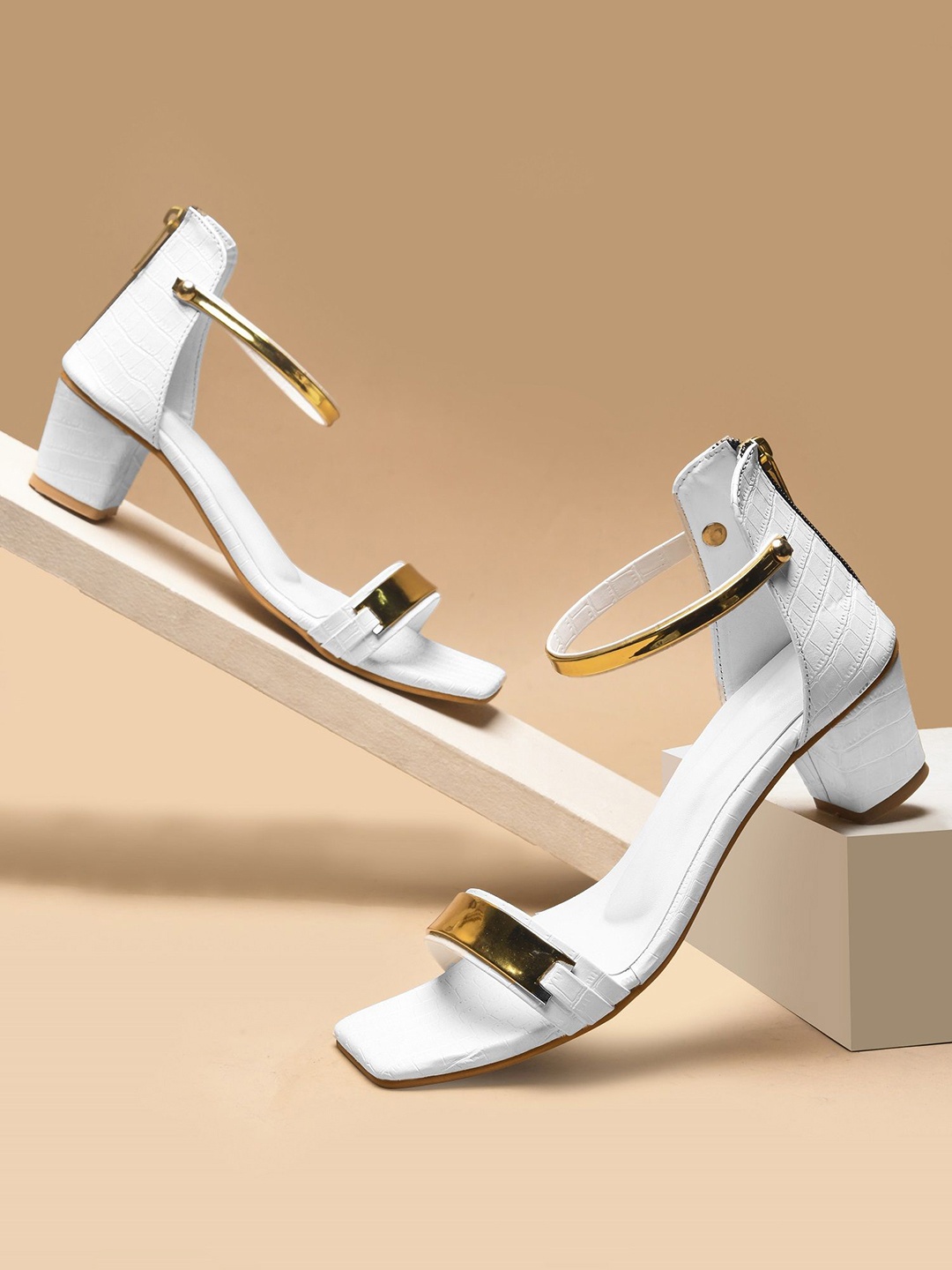 

Try Me Block Heel Sandals, White