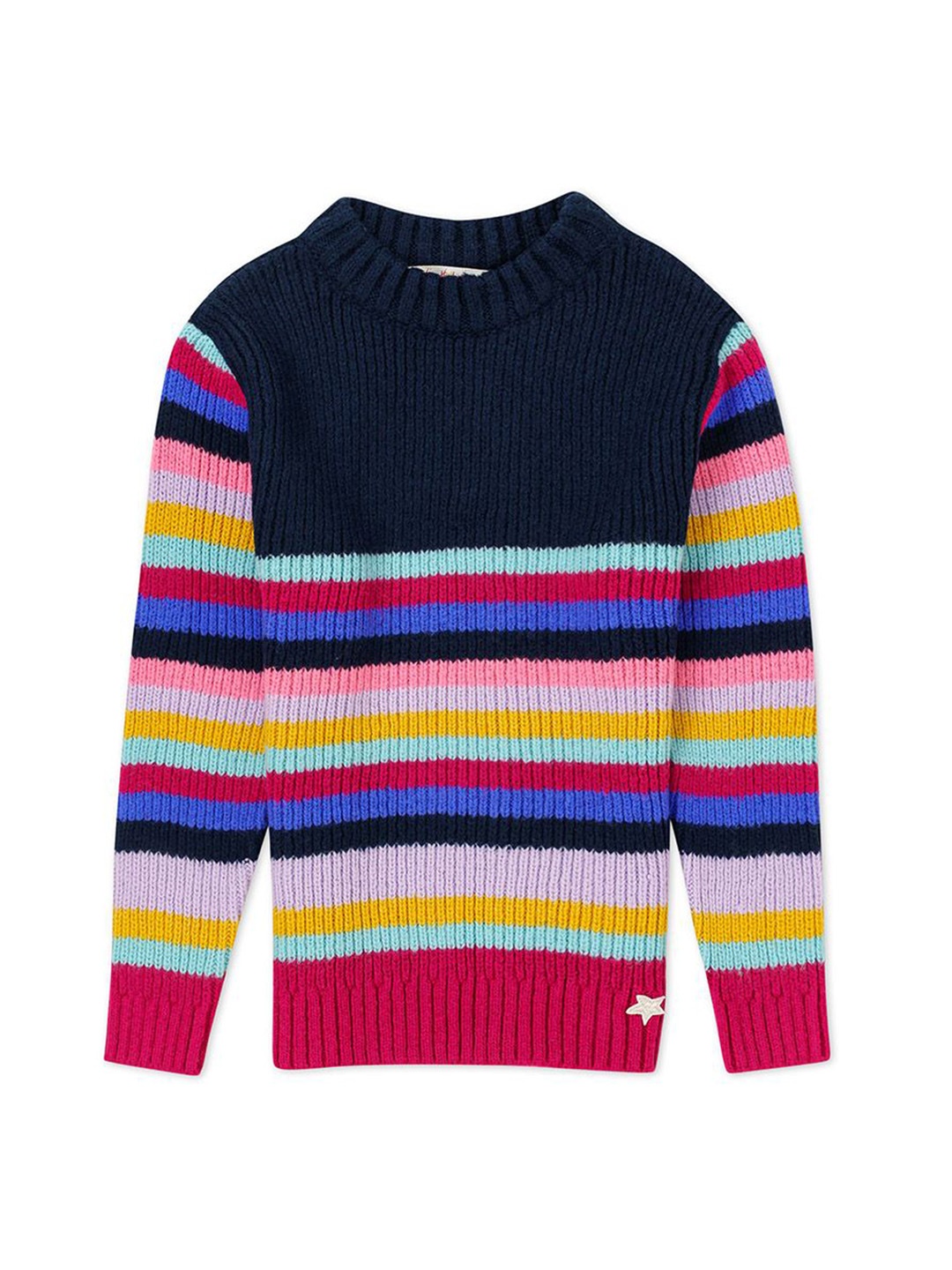 

H By Hamleys Girls Striped Pullover, Pink