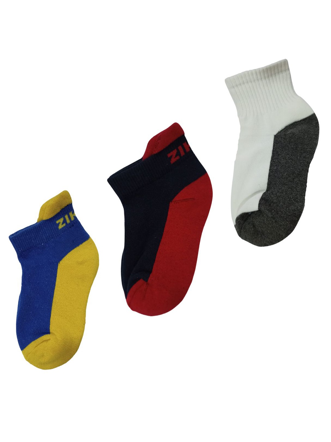 

AHC Kids Pair Of 3 Kids Ankle-Length Cotton Socks, Red