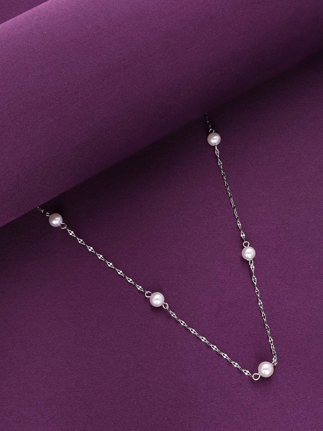 

KAI JEWEL Rhodium Plated 92.5 Sterling Silver Beads Chain