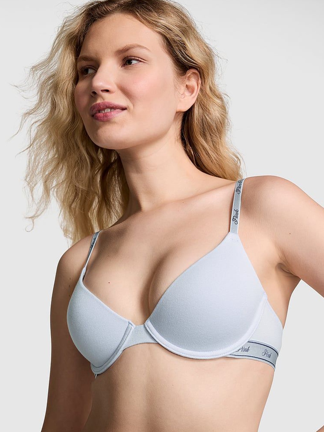 

Victoria's Secret Full Coverage Underwired Lightly Padded T-shirt Bra, Blue