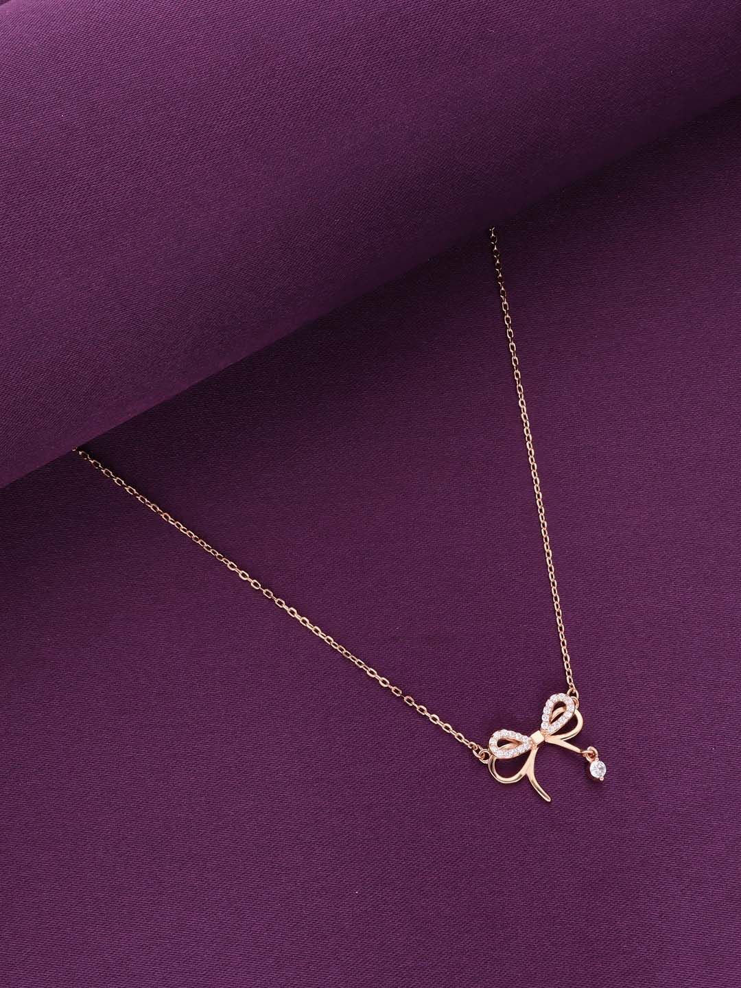 

KAI JEWEL Rose Gold Plated 92.5 Sterling Silver Cubic Zirconia Chain