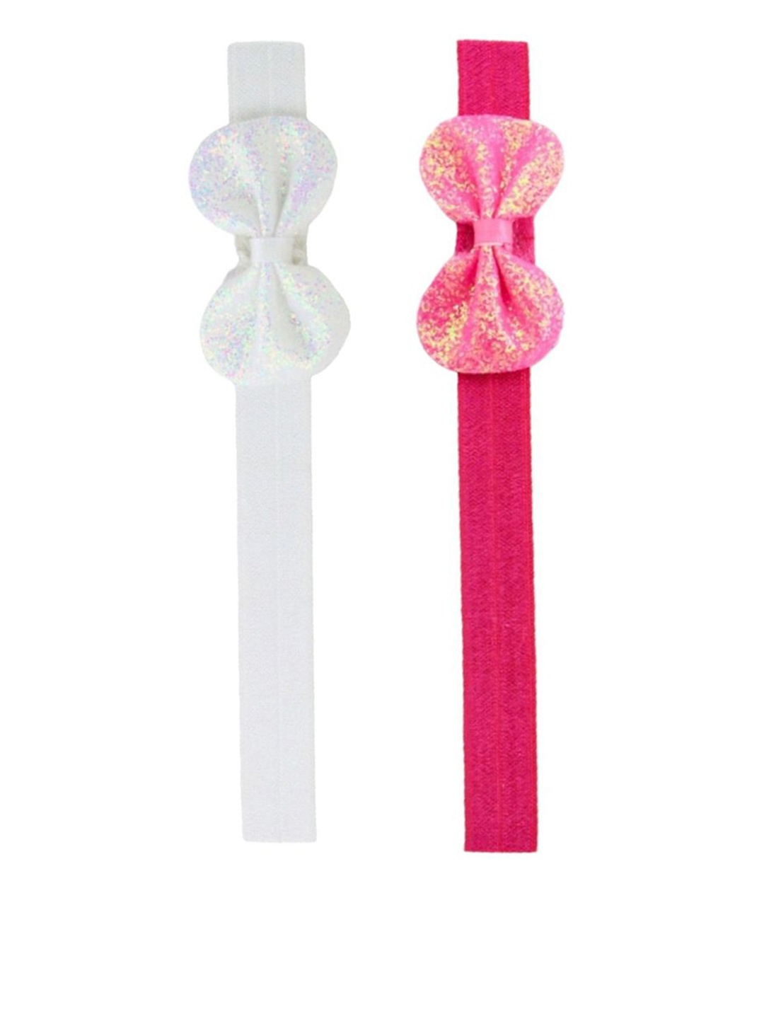 

BAESD Girls Pack of 2 Bandana Cotton Bow Design Headband, Pink