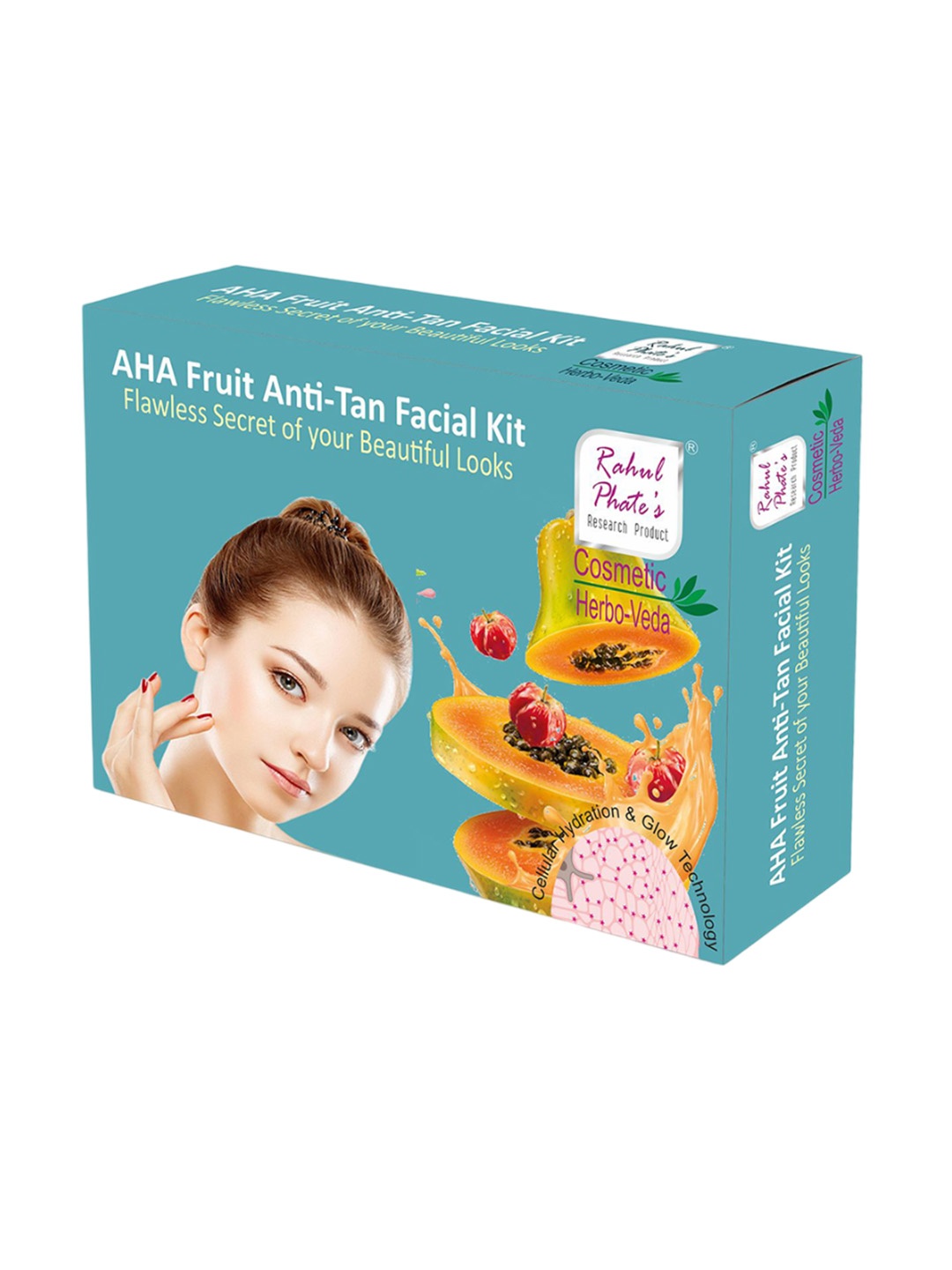 

Rahul Phate Research Product AHA Fruit Anti-Tan Facial Kit 115 g, White