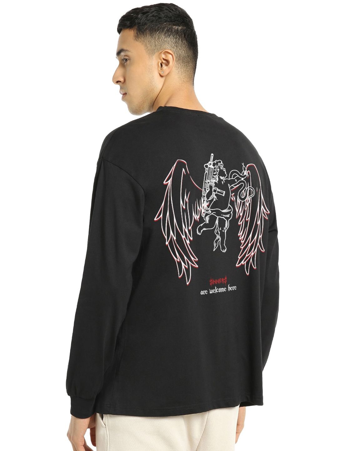 

Bewakoof Men Printed T-shirt, Black