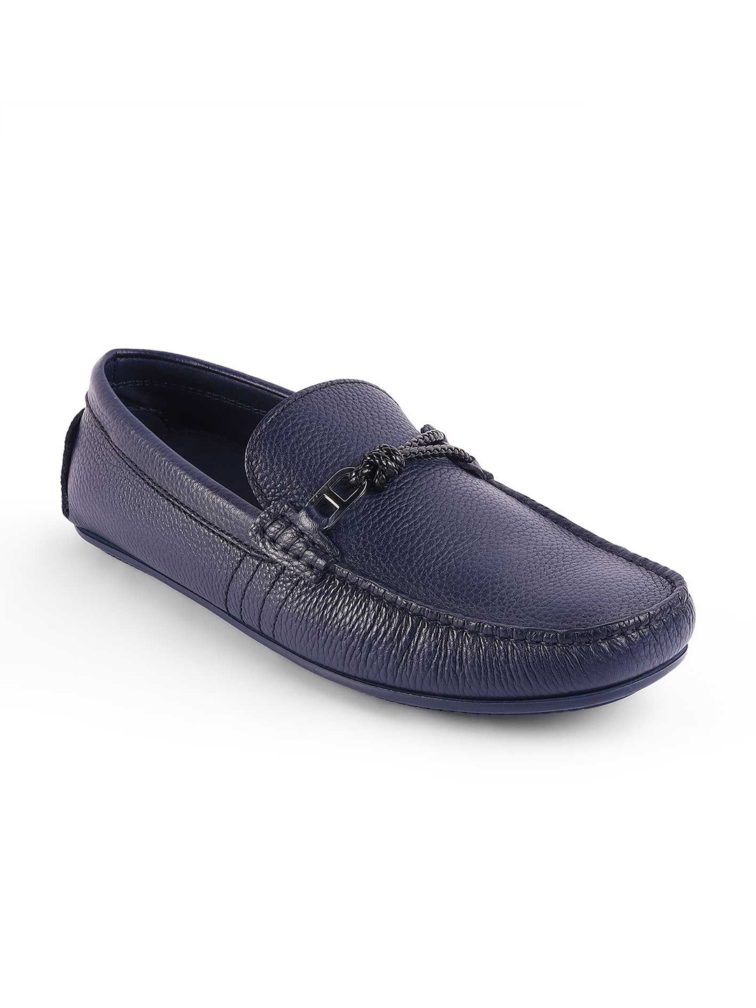 

Tresmode Men Leather Driving Shoes, Blue