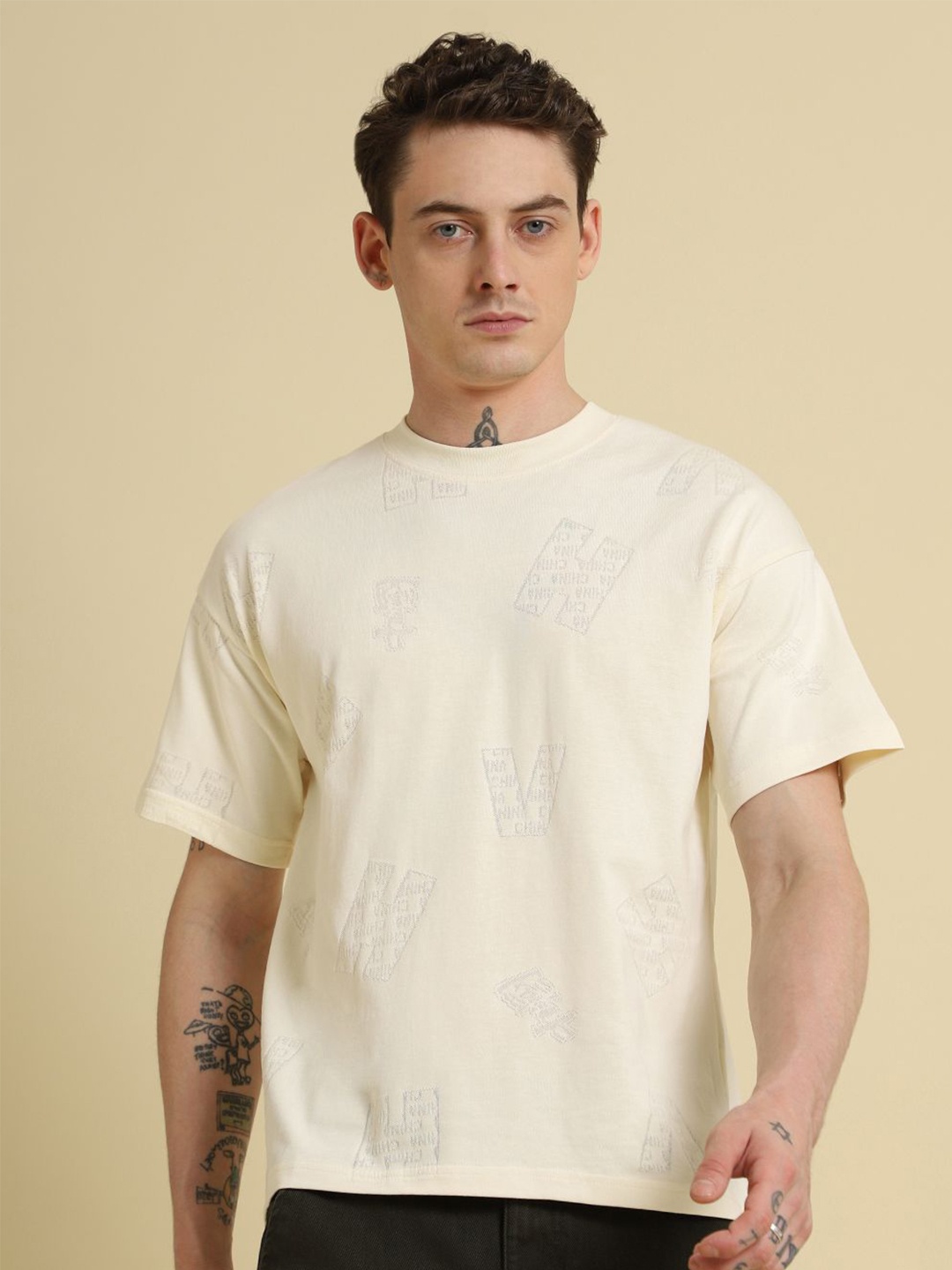 

Banana Club Men T-shirt, Cream