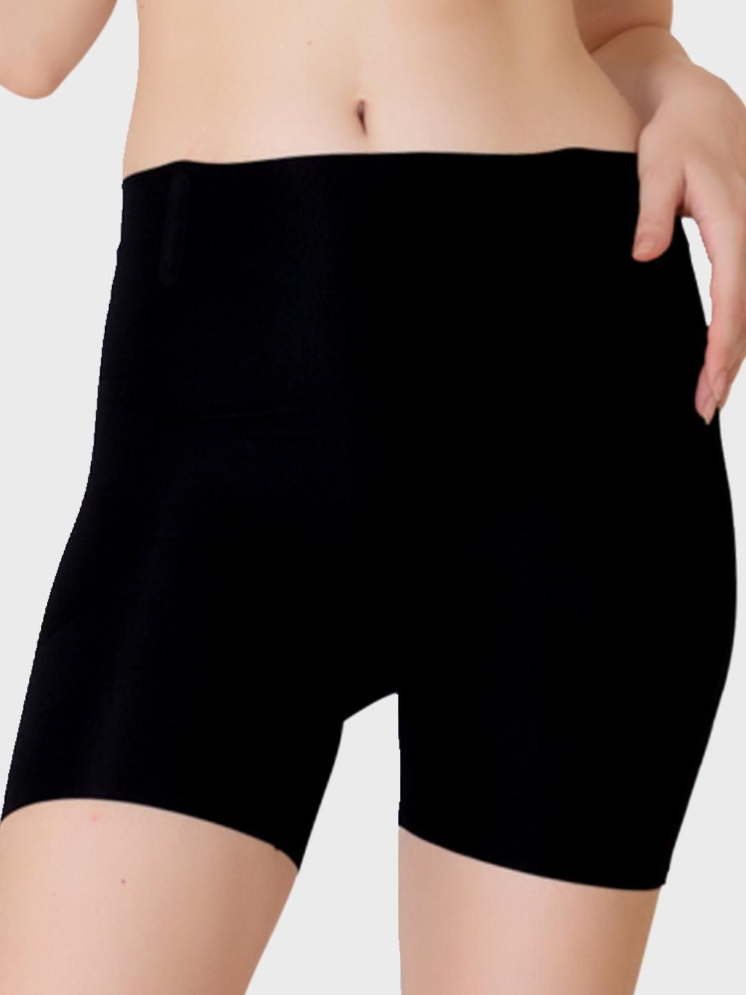

Luella Women Solid Seamless High Waist Tummy & Thigh Slimmer, Black