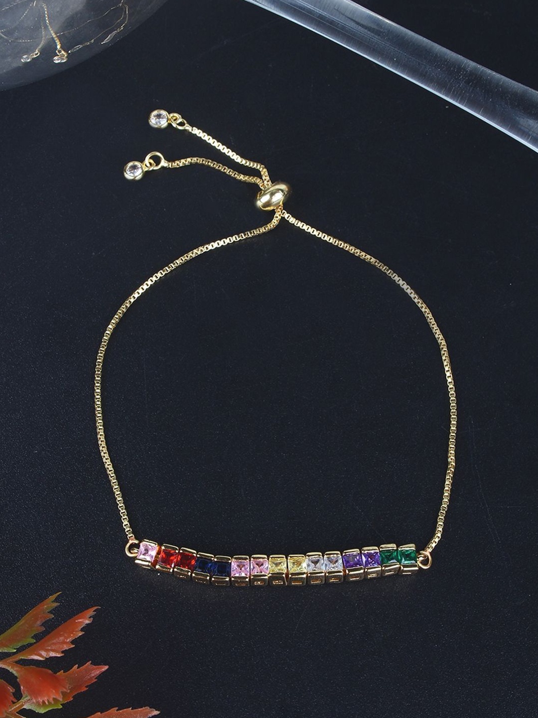 

KPOP Gold-Plated Cubic Zirconia Wraparound Bracelet