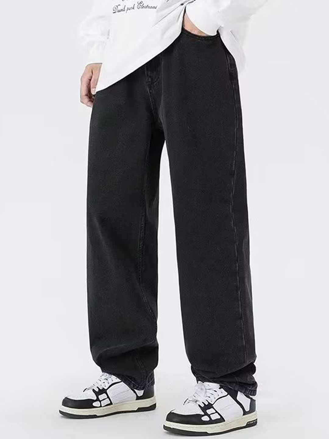 

StyleCast Men Mid-Rise Relaxed Fit Jeans, Black