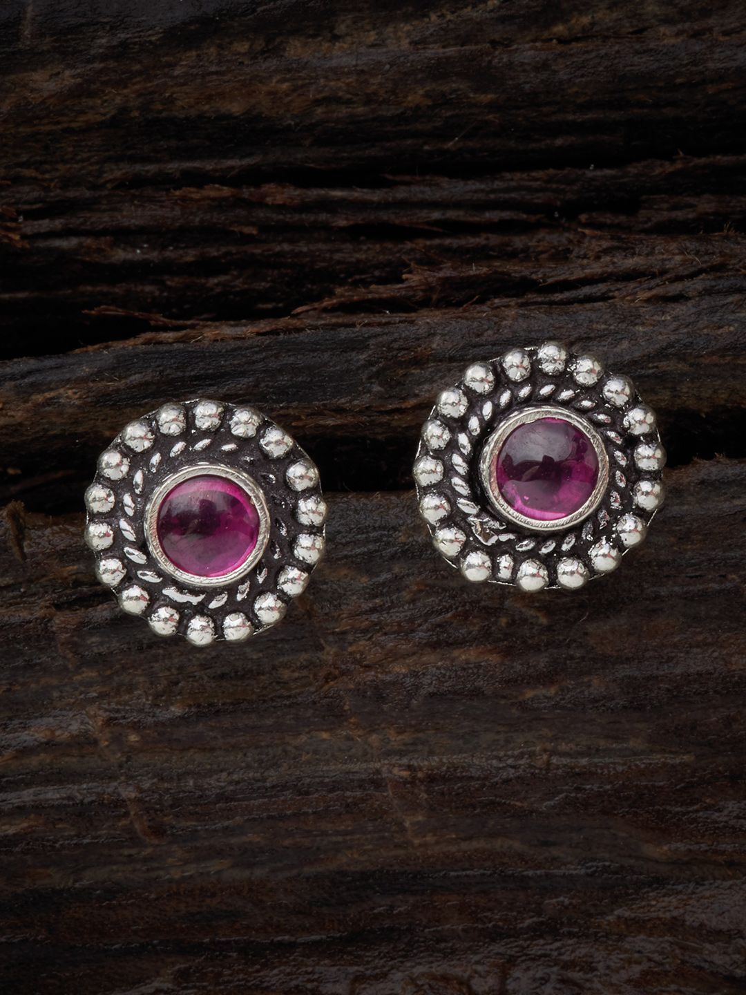 

Kushal's Fashion Jewellery Rhodium Plated Silver Floral Studs