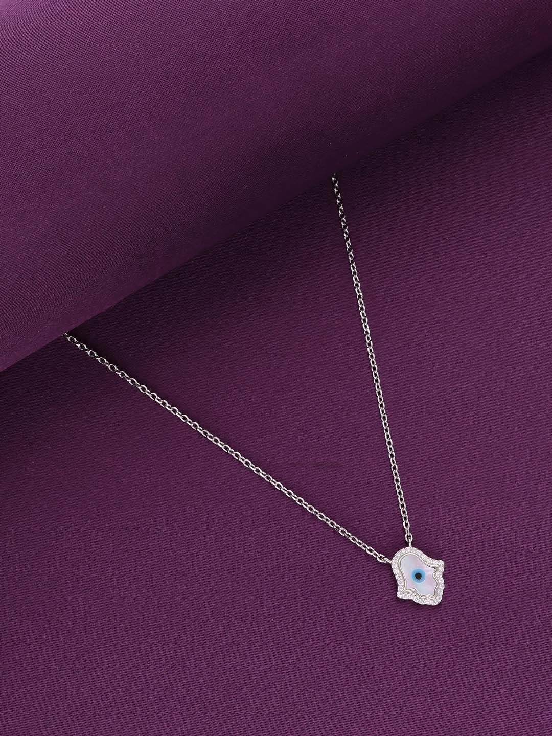 

KAI JEWEL Rhodium Plated 92.5 Sterling Silver Cubic Zirconia Chain
