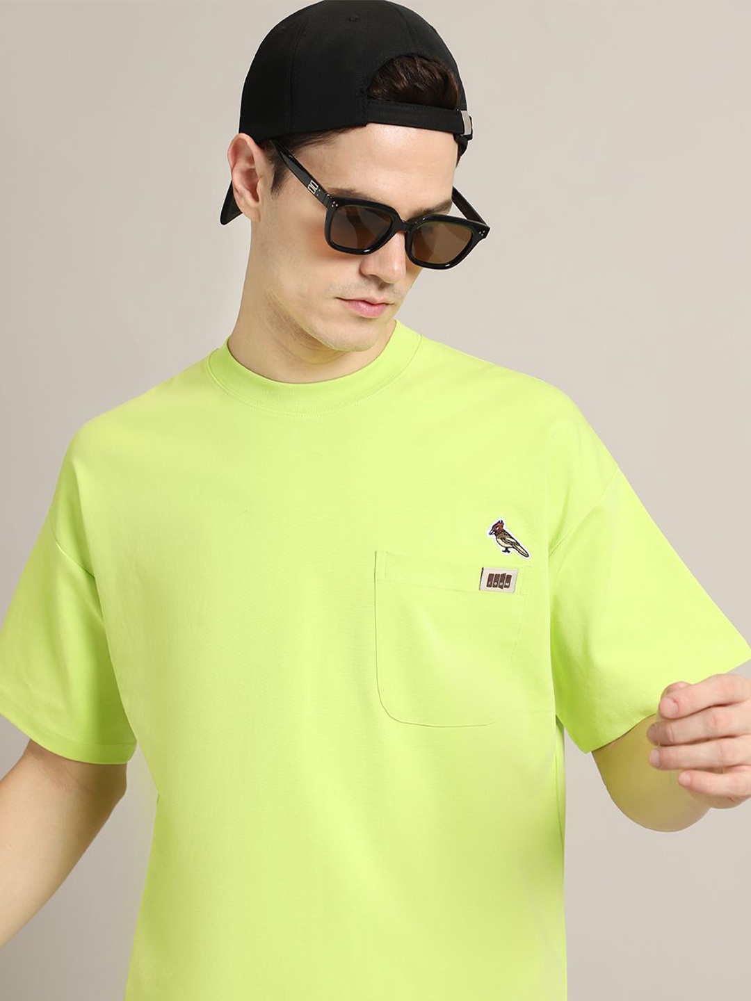 

Banana Club Men Printed T-shirt, Lime green