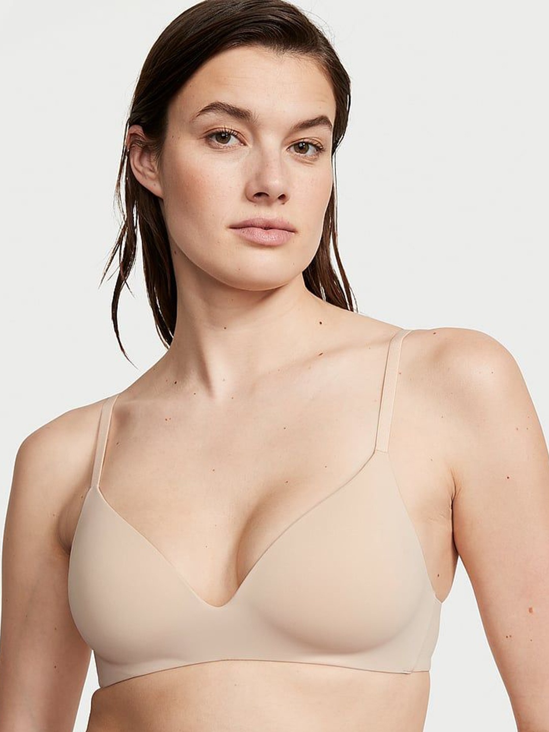 

Victoria's Secret Medium Coverage Lightly Padded T-shirt Bra, Beige