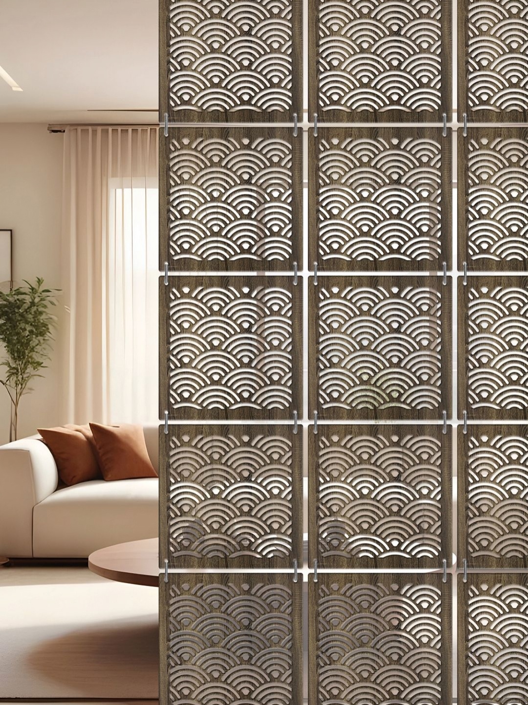 

RANDOM Brown Geometric Window Blinds
