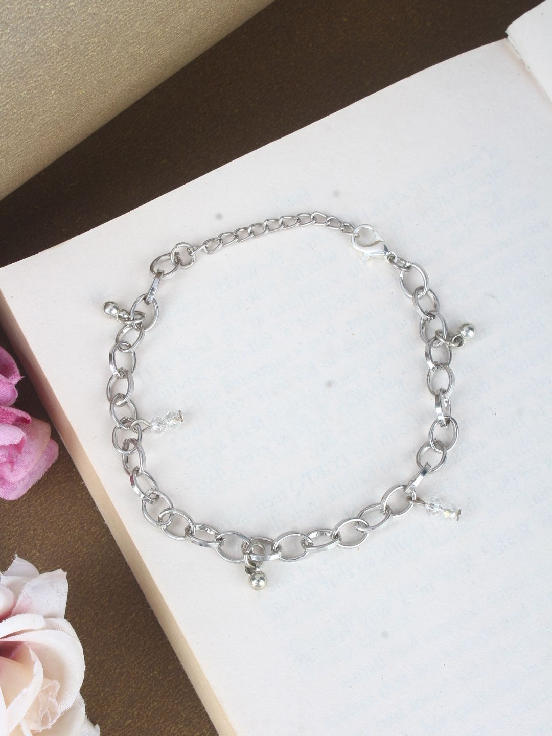 

KPOP Silver-Plated Charm Bracelet