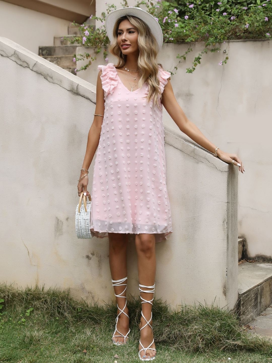 

KPOP Women A-Line Dress, Pink