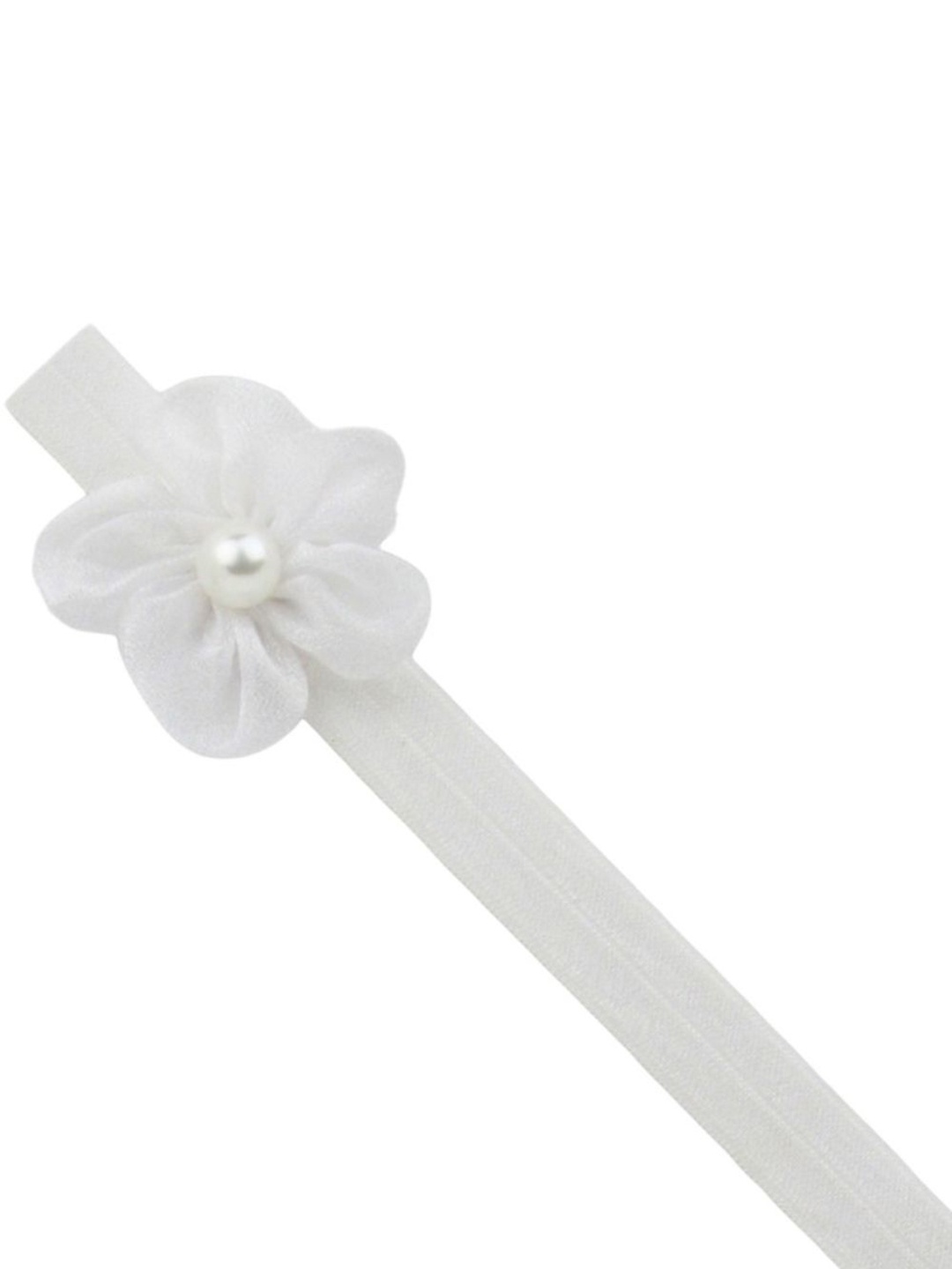 

BAESD Girls Cotton Soft Head Band Flower Design Bandana Headband, White