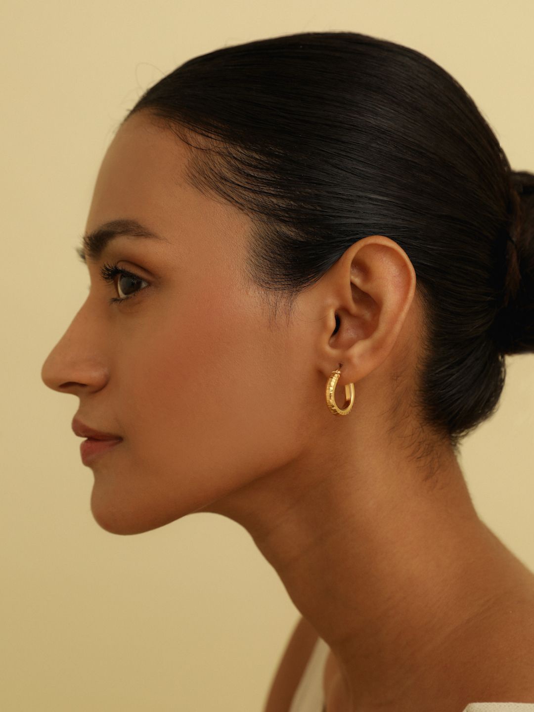 

MISS JO Contemporary Hoop Earrings, Gold