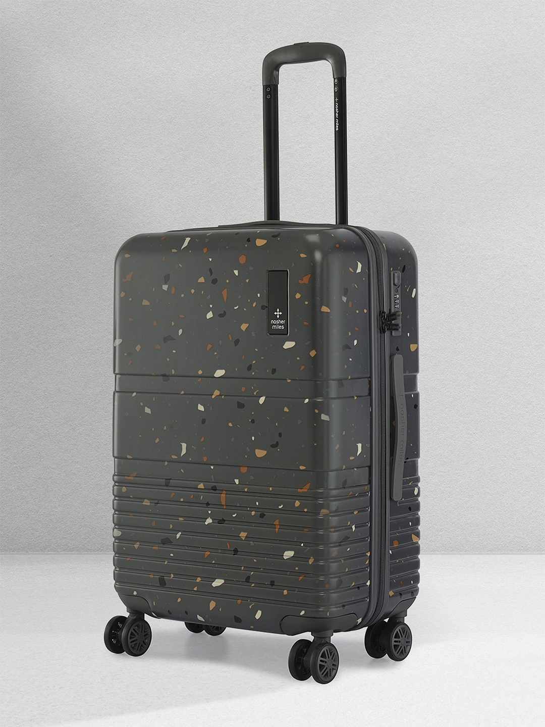 

Nasher Miles Terrazzo Polycarbonate Medium Grey Trolley Bag - 24 inch (65cm)