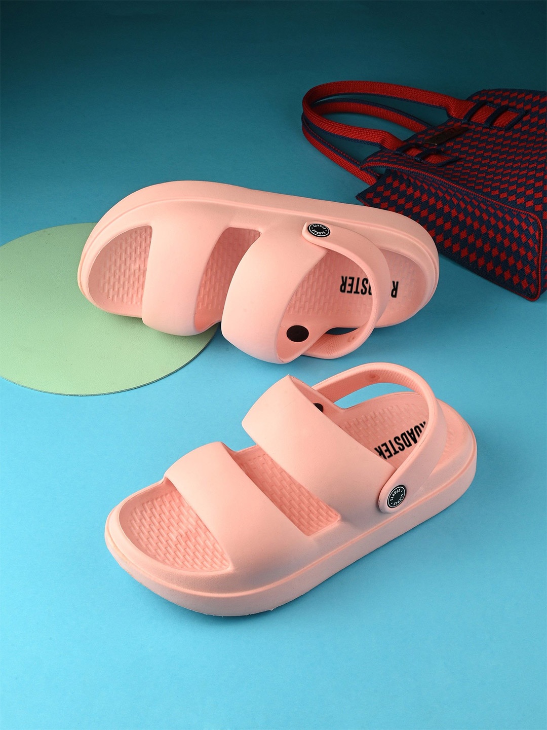 

The Roadster Lifestyle Co Women Open Toe Casual Clogs, Pink