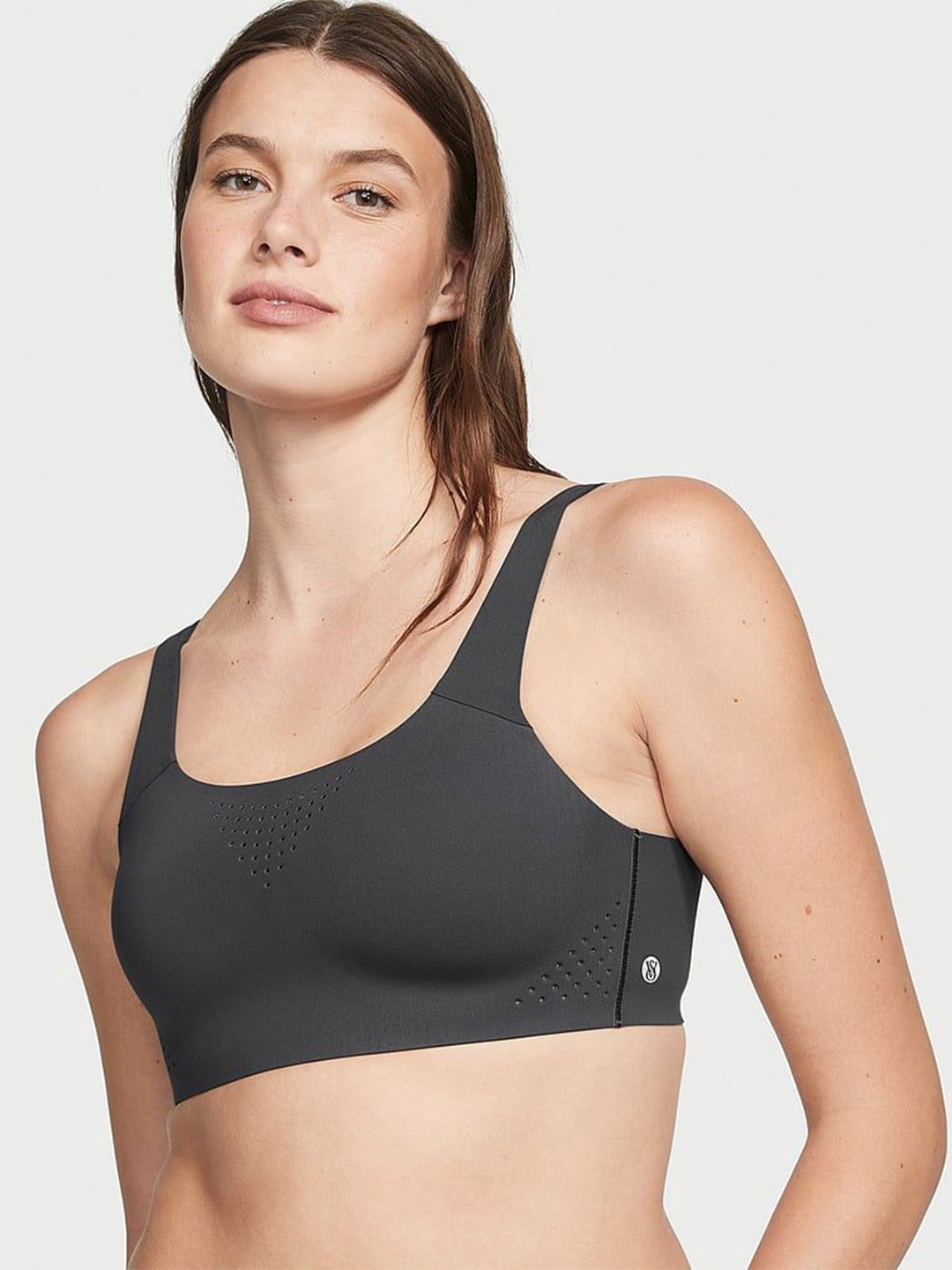 

Victoria's Secret Women's Solid Medium Coverage Sports Bra, Grey