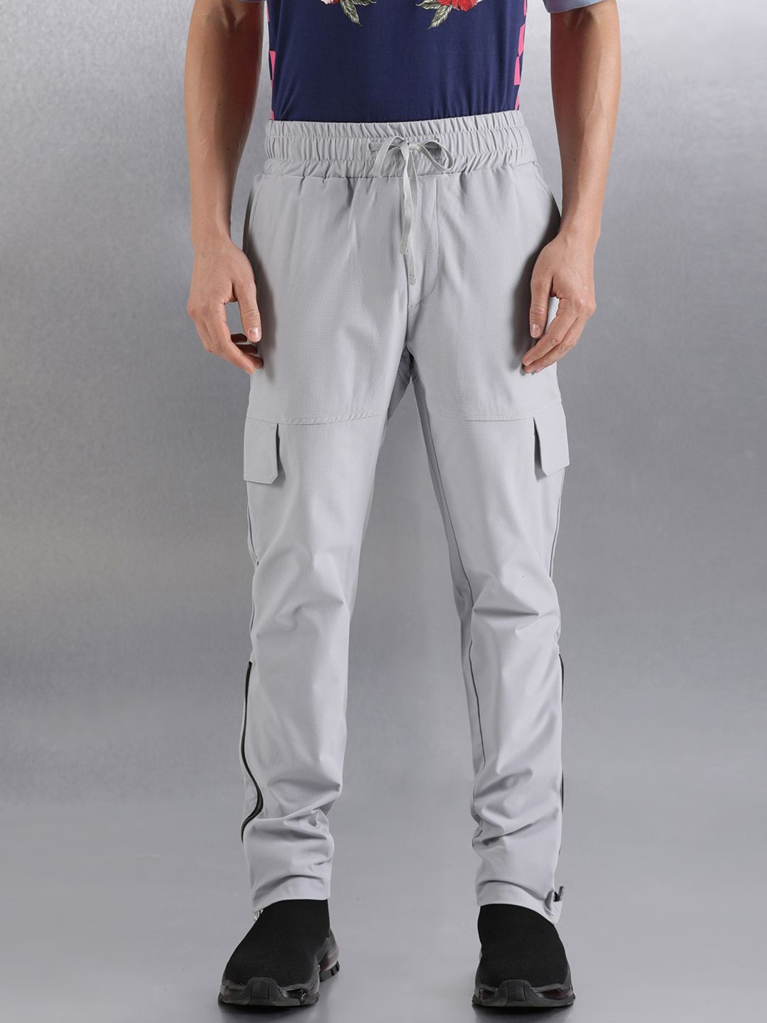 

Breakbounce Men Relaxed Loose Fit Joggers Trousers, Grey