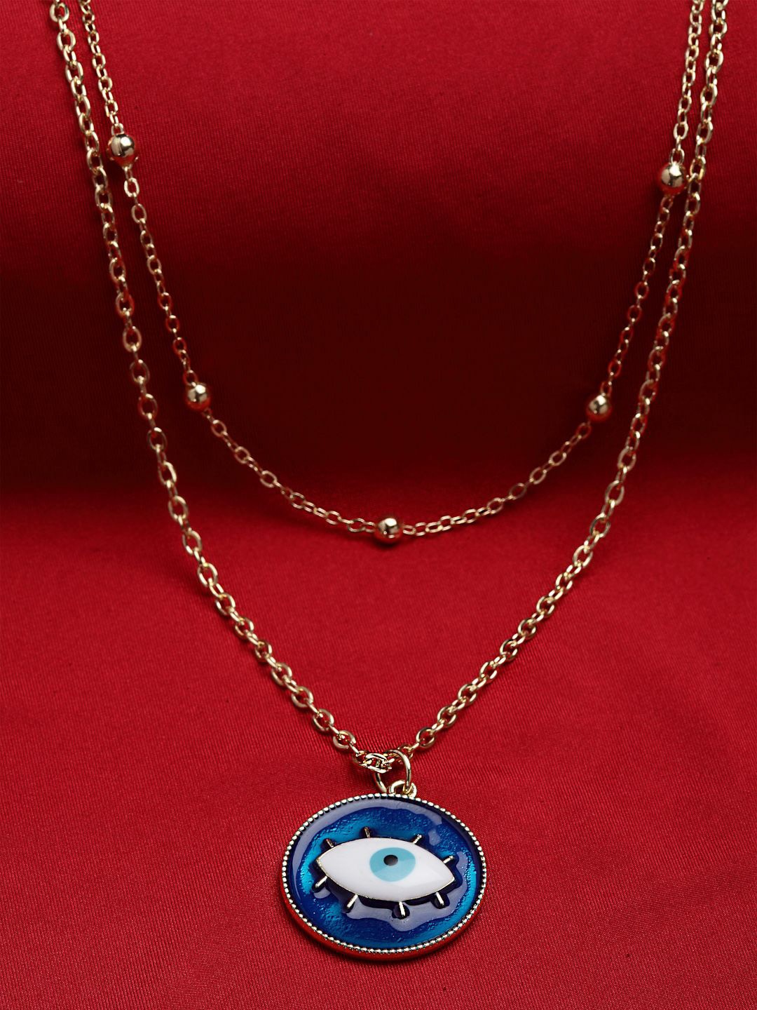 

DressBerry Gold-Plated Contemporary Pendants with Chains