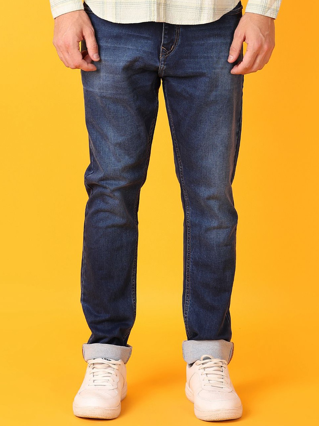 

V-Mart Men Slim Fit Stretchable Jeans, Blue