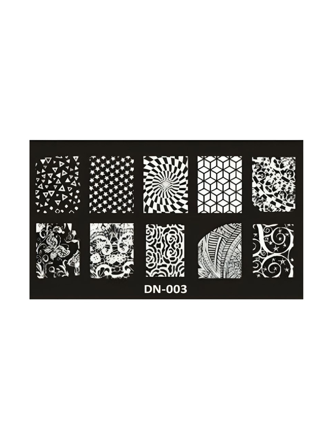 

Pippin Paris Stamping Nail Art Plate-(DN 003), Black