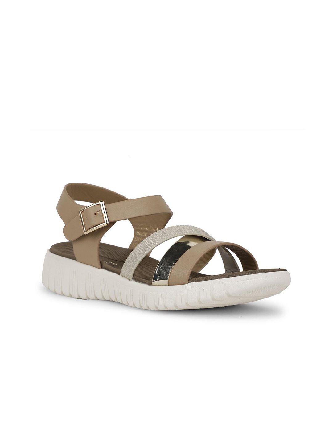 

Liberty Women Textured Open Toe Flats, Beige
