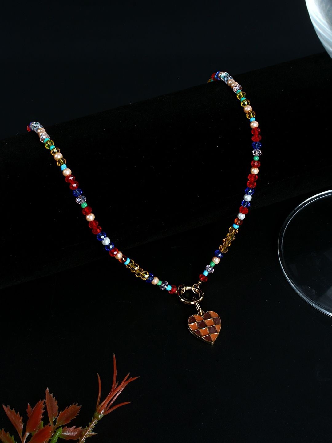 

KPOP Gold-Plated Stone Studded Minimal Necklace