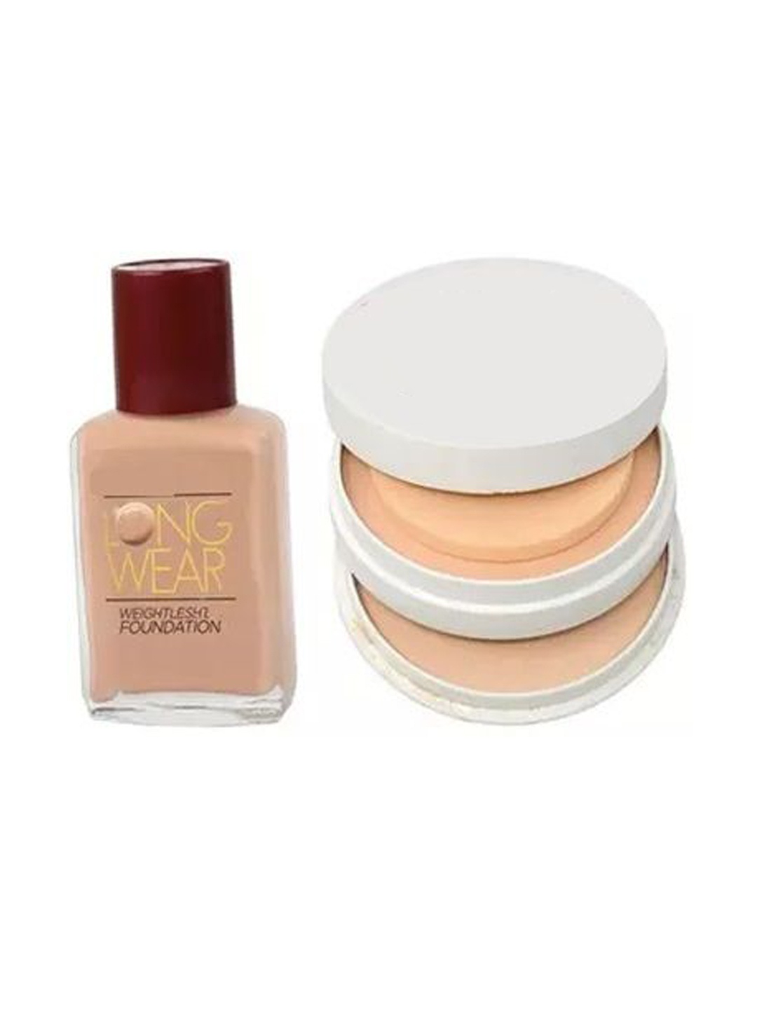 

YELGO Matte Liquid Foundation & 2 In 1 Face Compact Makeup Combo, Multi