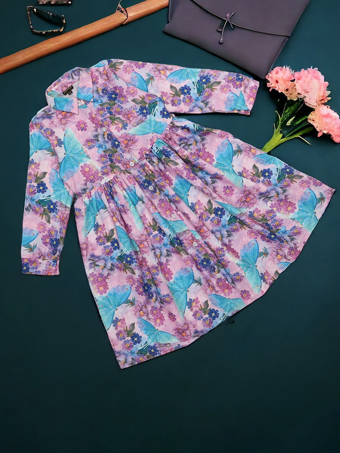 

MUSHKIYA Floral Print Satin Sheath Dress, Multi