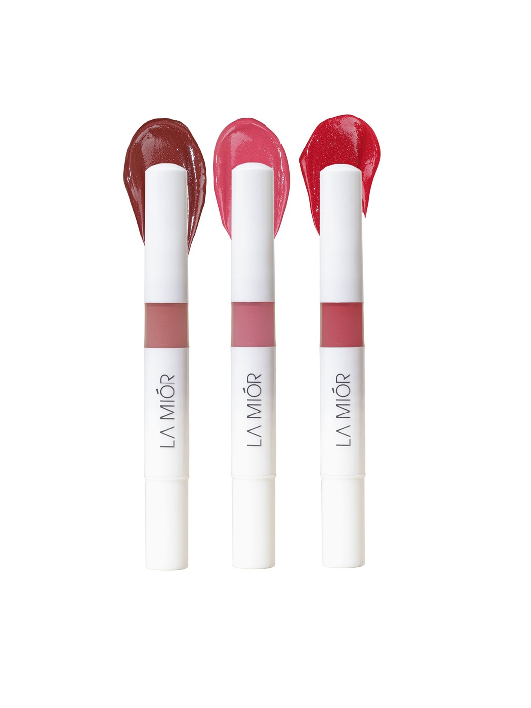 

LAMIOR 3 Pcs Peptide Glaze Lip Balm-4 ml Shade-Cotton Candy, Choco Fudge, Red Velvet, Blue