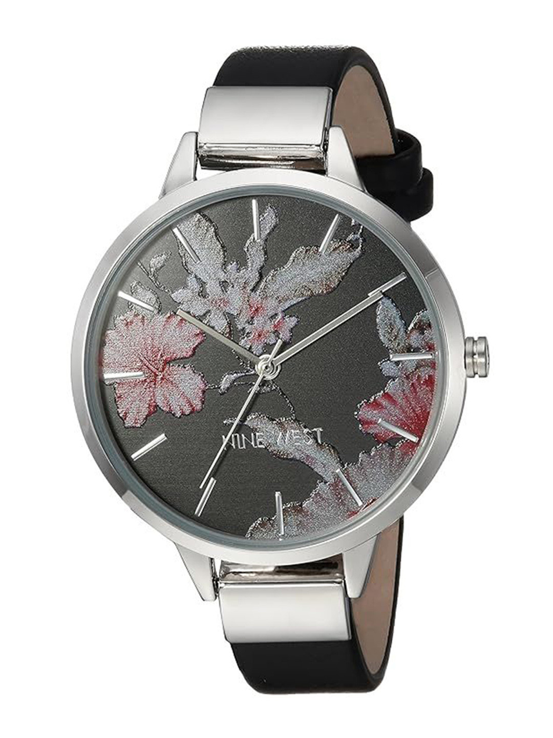

Nine West Women Dial & Leather Straps Analogue Watch NW-2045BKBK, Black