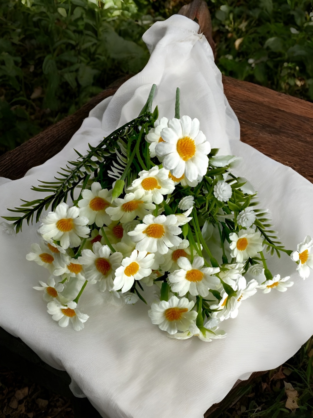 

Art Street White 2 Pieces Peony Artificial Flower With Pot