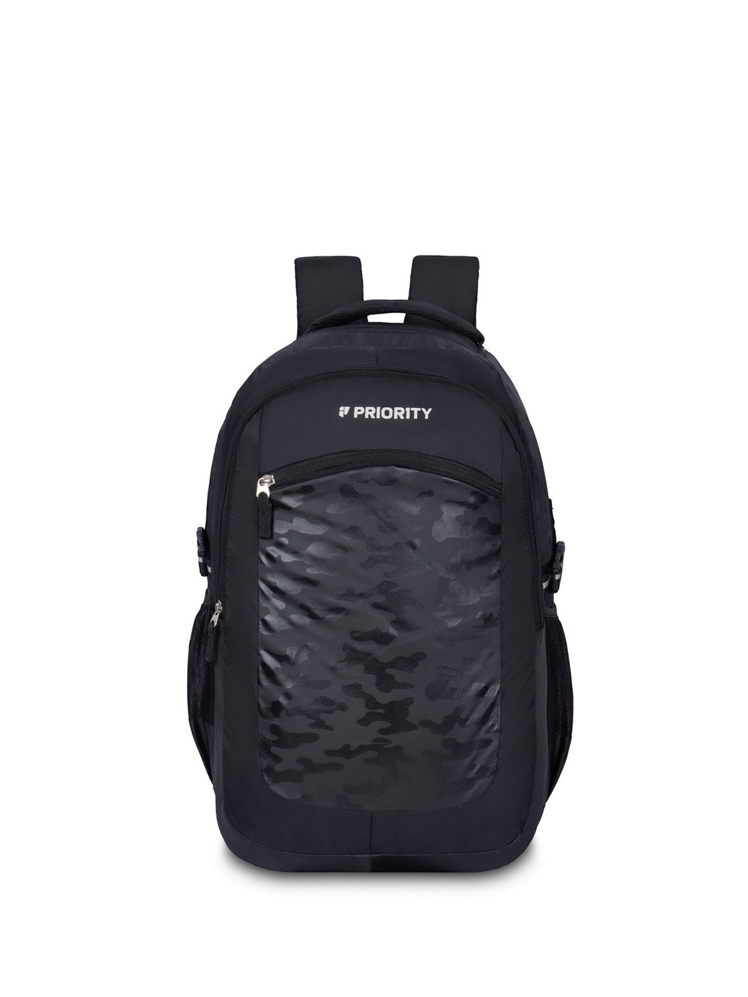 

Priority Men Backpack With Zip Closure & Adjustable Strap, Black