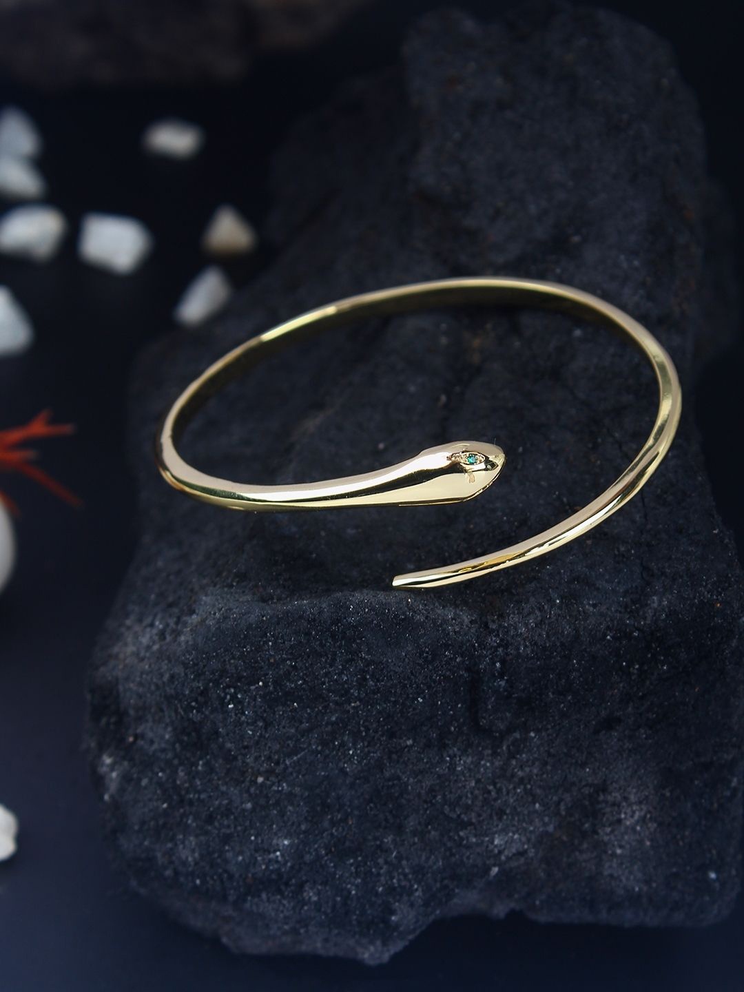

KPOP Gold Plated Cubic Zirconia Bangle Style Bracelet