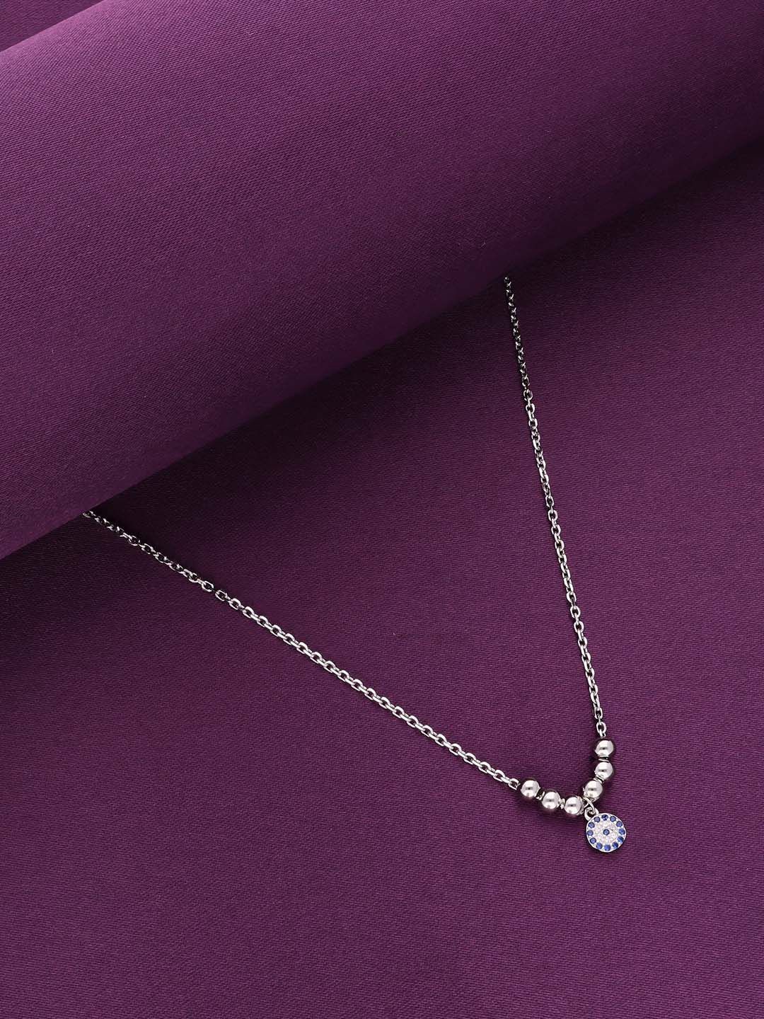 

KAI JEWEL Rhodium Plated 92.5 Sterling Silver Cubic Zirconia Chain