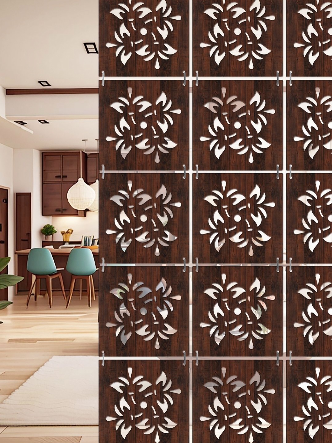 

RANDOM Brown Floral Window Blinds