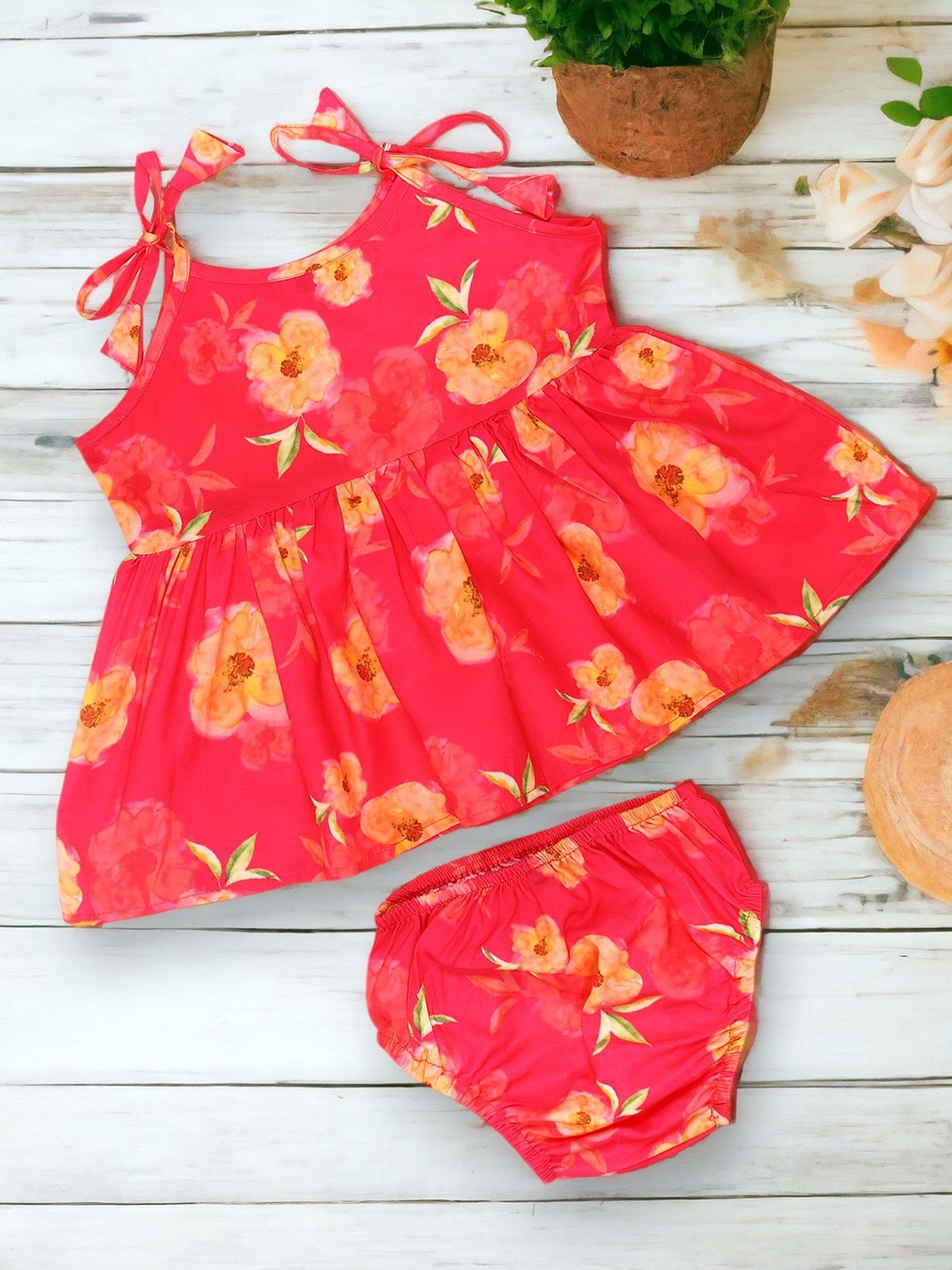 

MUSHKIYA Floral Print Satin Peplum Dress, Multi