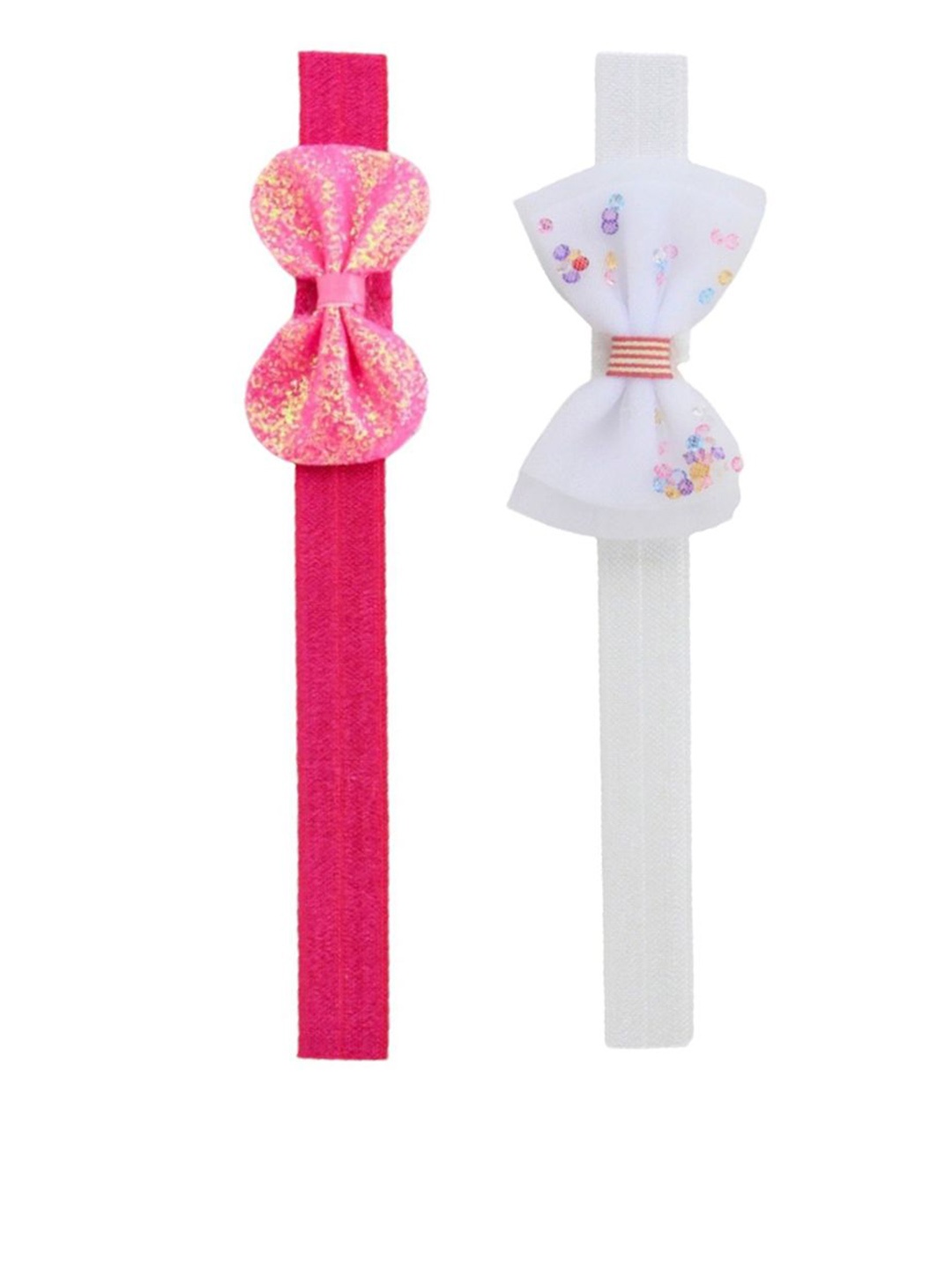 

BAESD Girls Pack of 2 Cotton Bow Design Bandana Headband, Pink