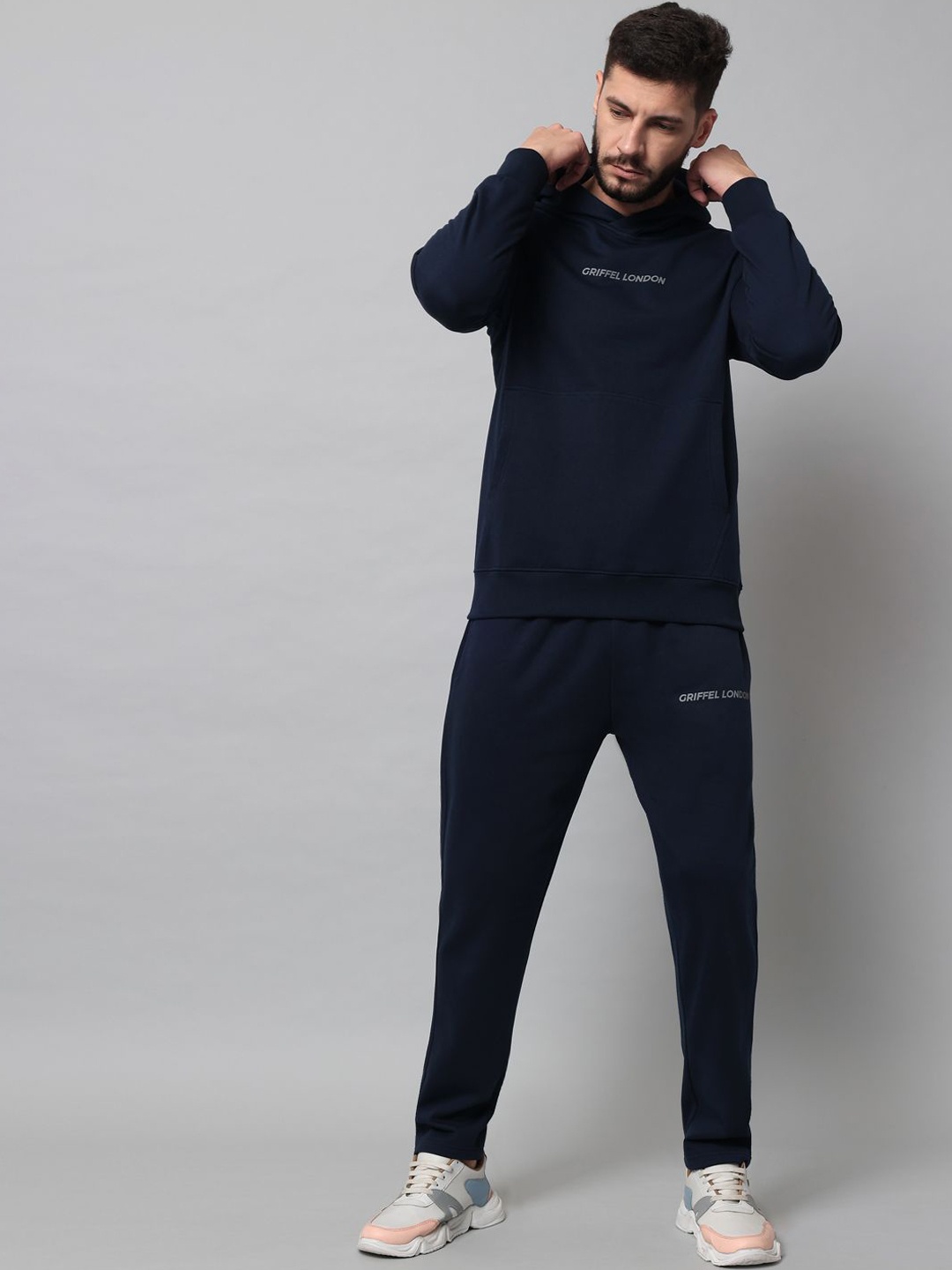 

GRIFFEL Hooded Neck Tracksuits, Navy blue