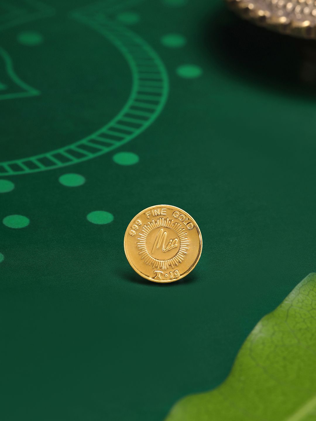 

Mia by Tanishq 24KT Gold Stunning Lotus Gold Coin 1 GM, Yellow