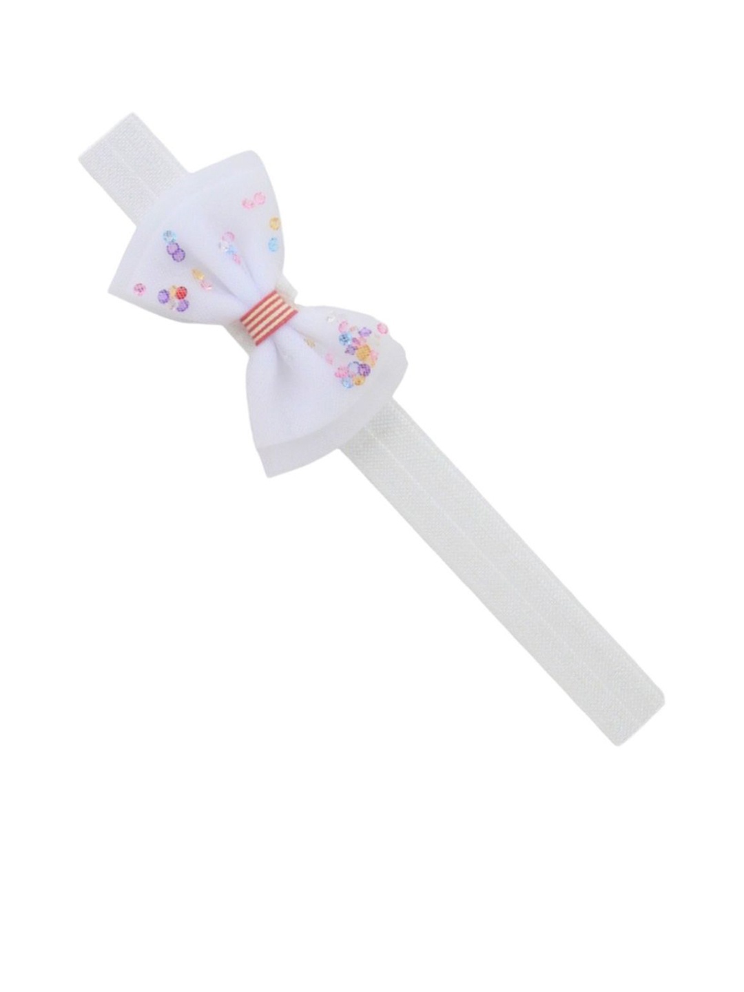 

BAESD Girls Bandana Cotton Soft Bow Design Headband, White