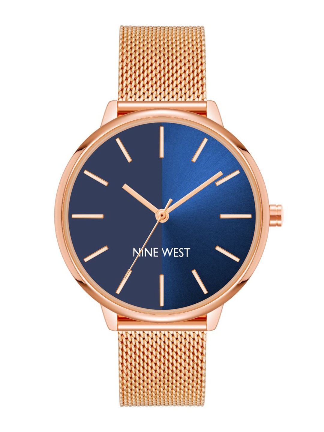 

Nine West Women Dial & Stainless Steel Bracelet Style Straps Analogue Watch NW-1980NVRG, Rose gold