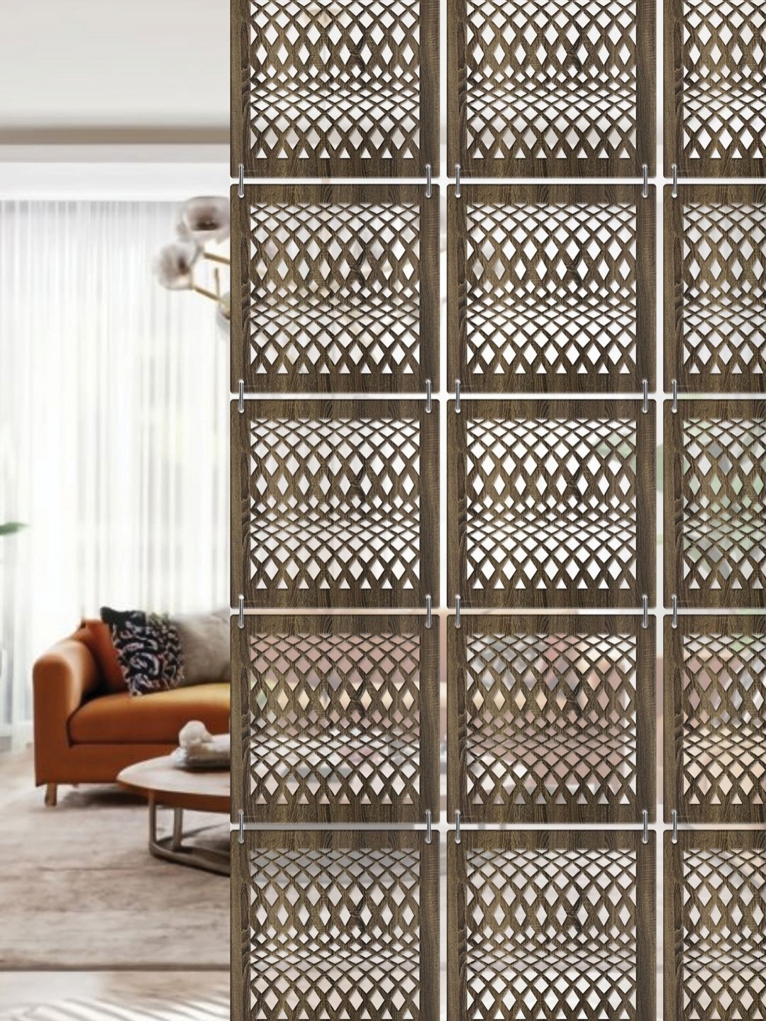 

RANDOM Brown Geometric Window Blinds