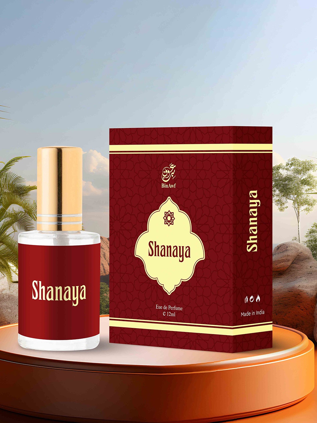 

BinAwf Shanaya Eau De Parfum- 12ml, White