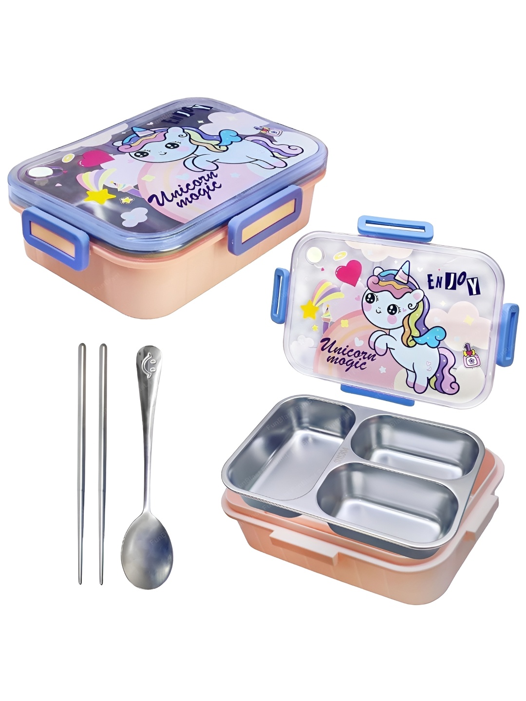

MODEFE Pink 2024 Stainless Steel Dishwasher Safe Lunch Box